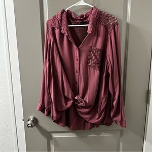 torrid lace collared shirt